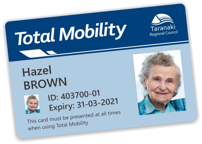 Total Mobility ID card example