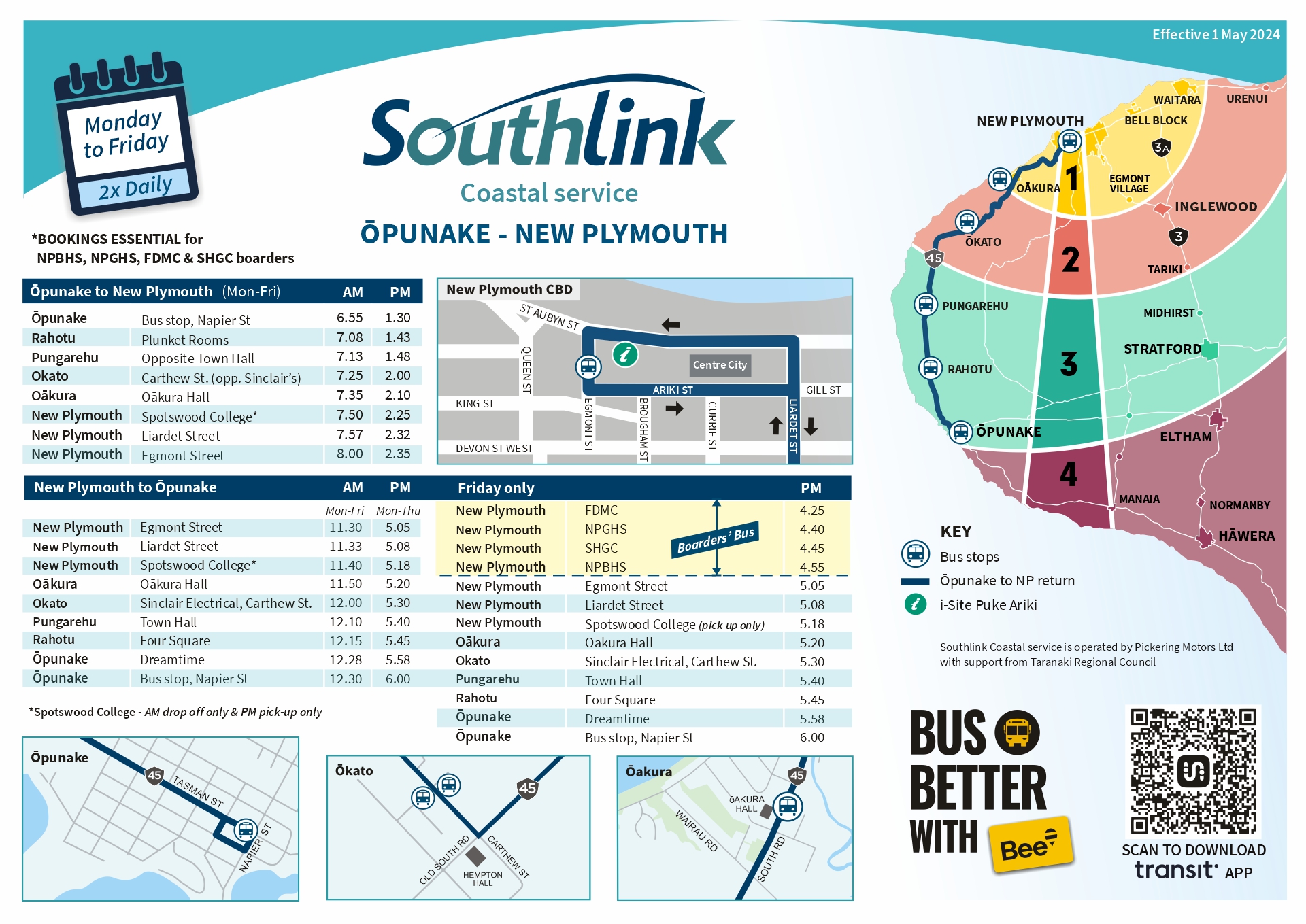 Southlink Coastal Timetable MAY2024 web