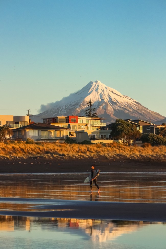 Mountain to surf.