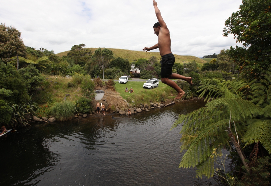 Fun at the swimming hole