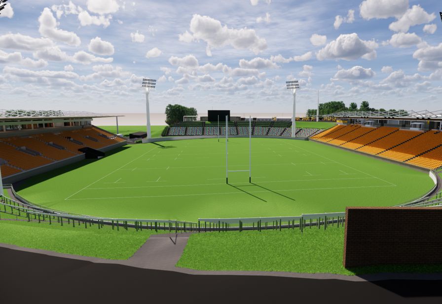 Yarrow Stadium - artist impression