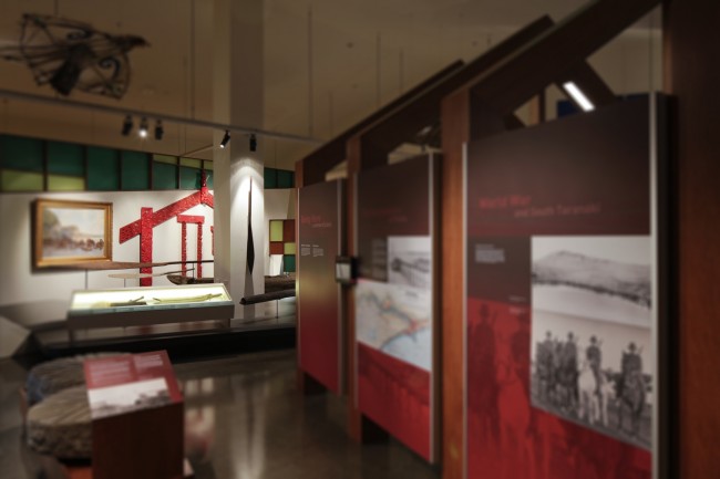 An exhibition at Aotea Utanganui Museum of South Taranaki. Photo: Richard Wotton