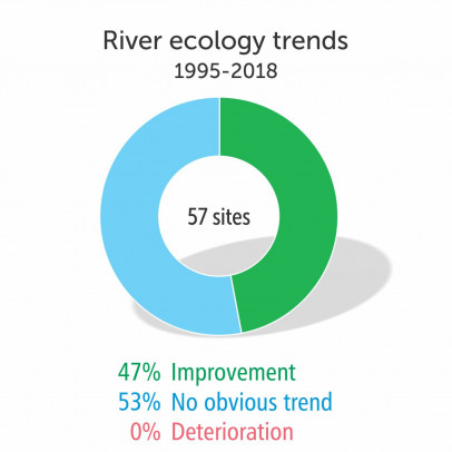 River ecology trends 1995-2018