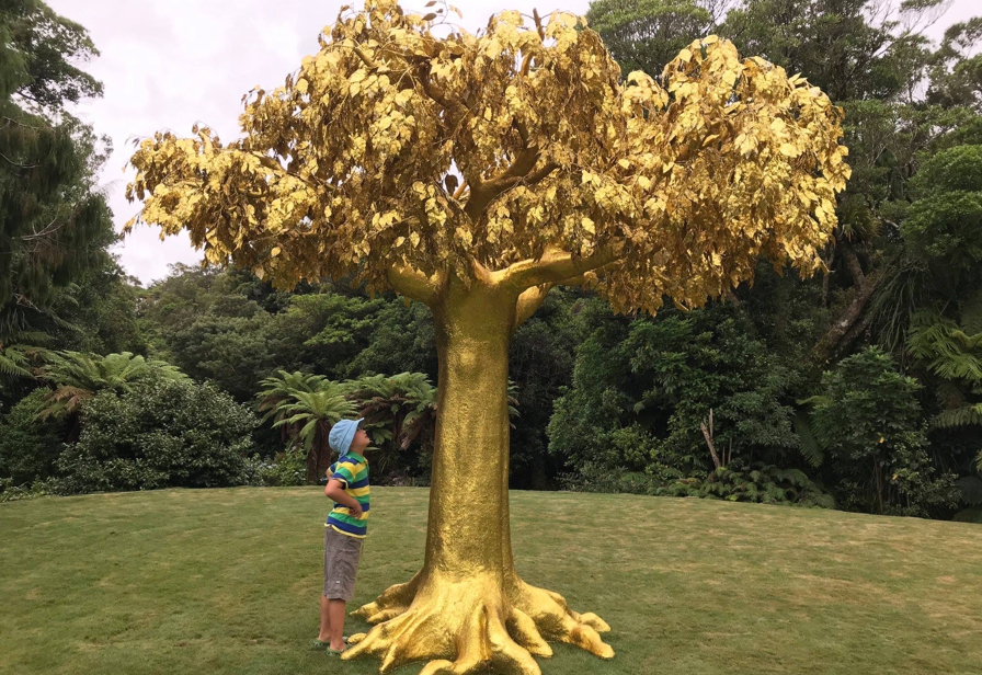 The Golden Bearing at Pukeiti