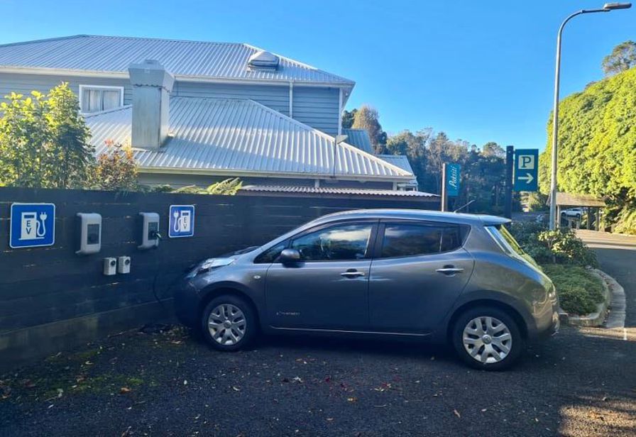 EV charging at Pukeiti