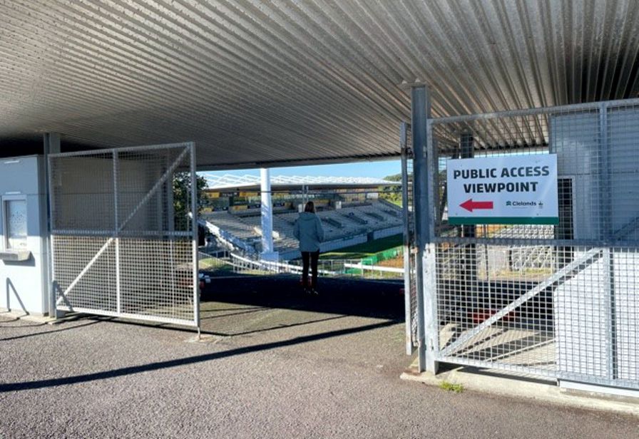 Yarrow Stadium viewing area