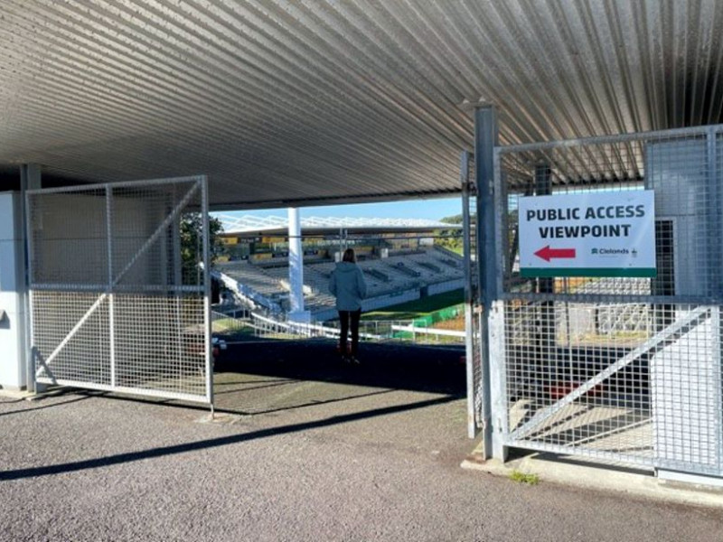 Yarrow Stadium viewing area