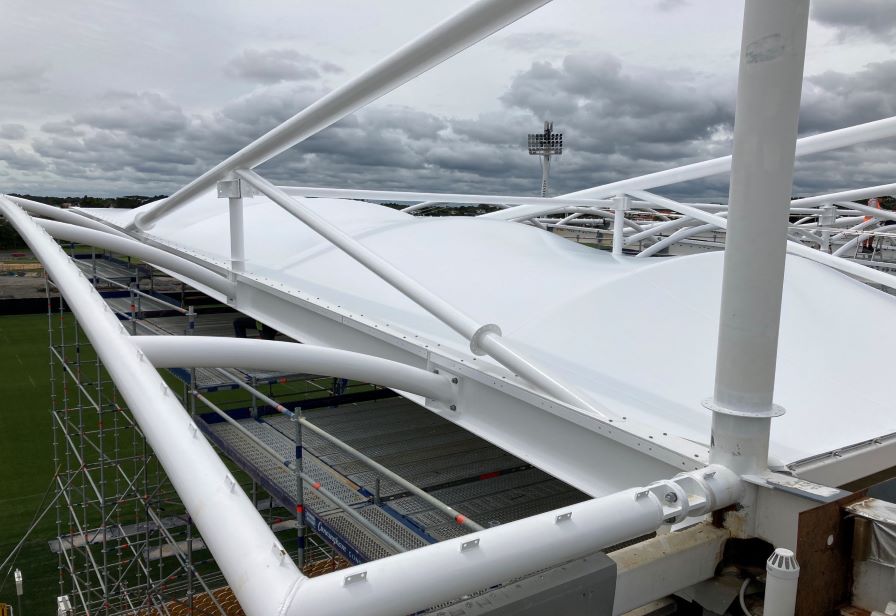 Yarrow Stadium roof November 2022 