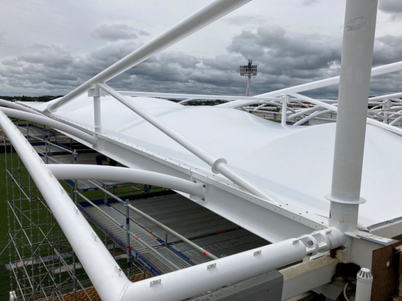 Yarrow Stadium roof November 2022 