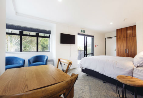 Inside the lodge accommodation