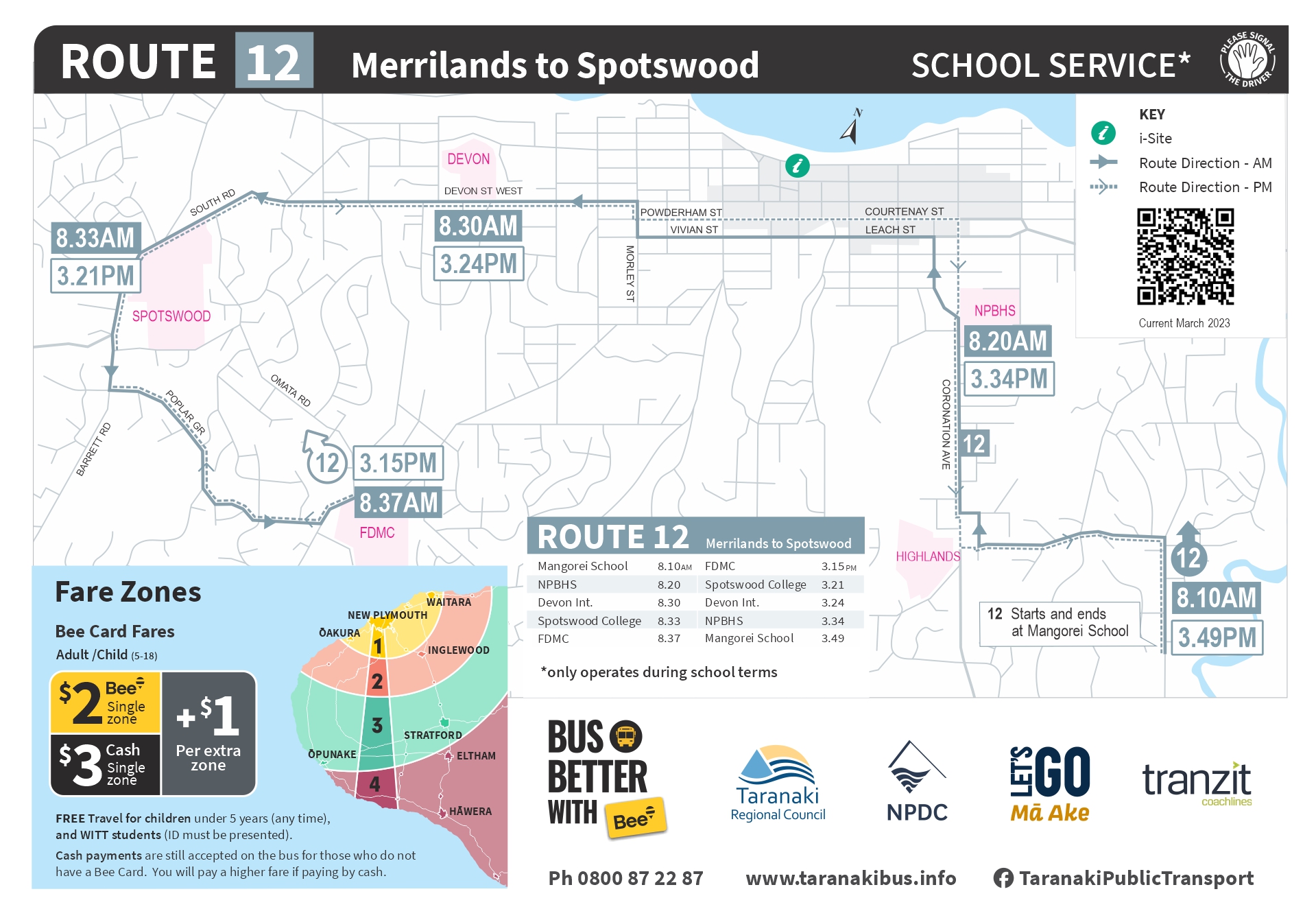 R12 Schoolbus Mangorei March2023