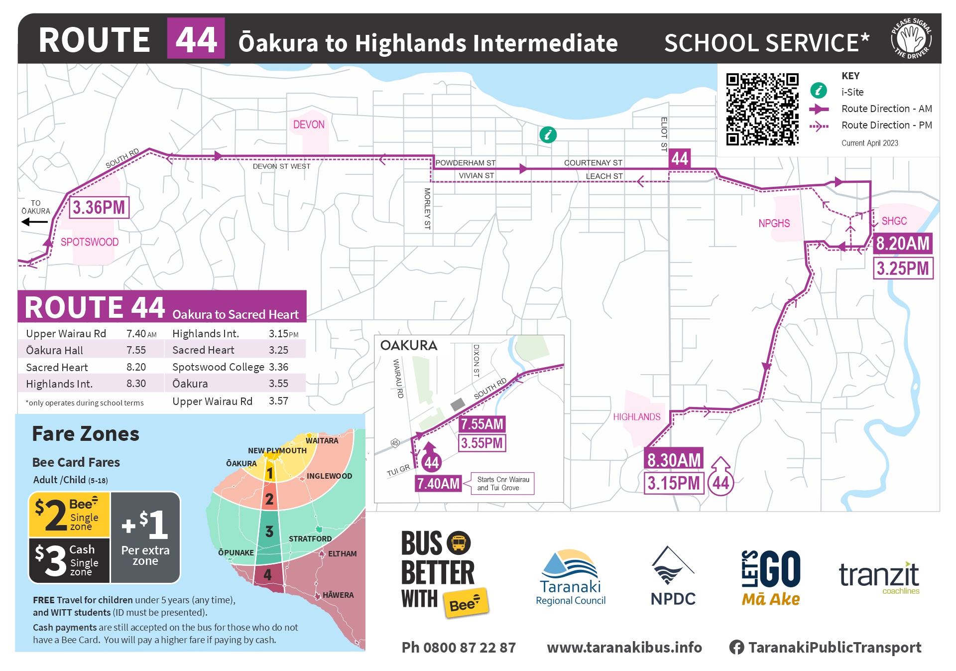 R44 Schoolbus Oakura April2023