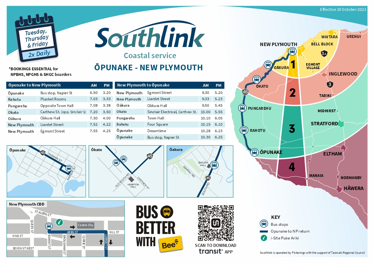 Southlink DL Ttbl Opunake NP OCT 2023