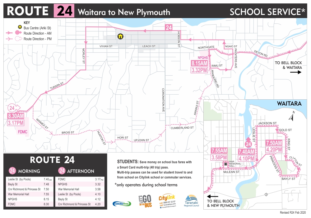 Citylink Route 24 map