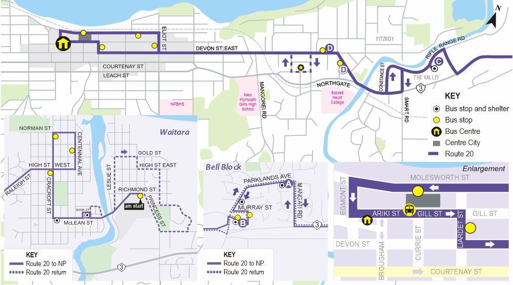 Route 20 map 2021