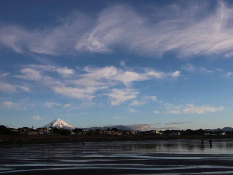 Hero shots 896x616 Mt Taranaki from East End Beach Charles Woollin