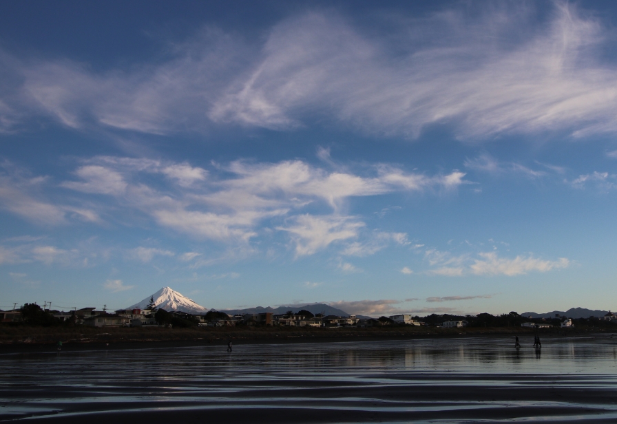 Hero shots 896x616 Mt Taranaki from East End Beach Charles Woollin