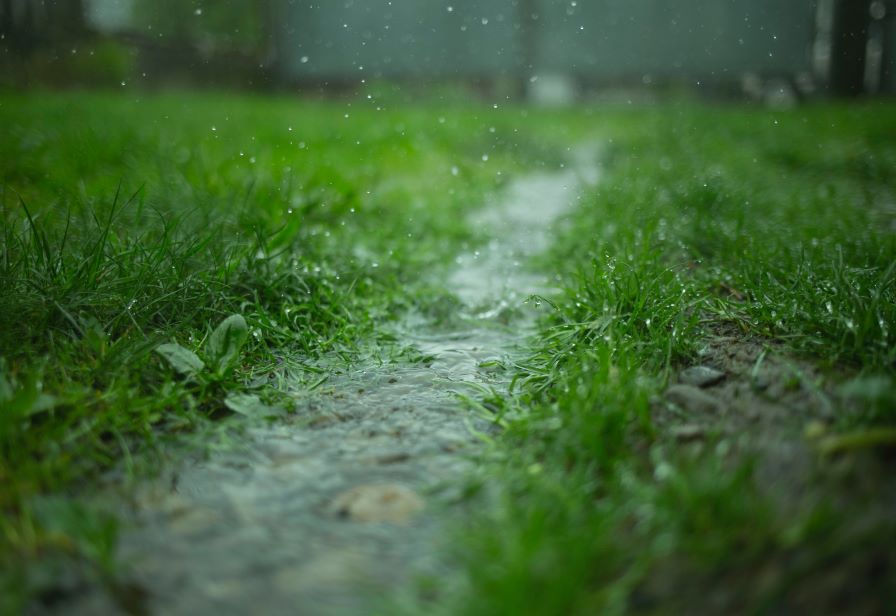 Heavy rain stock image