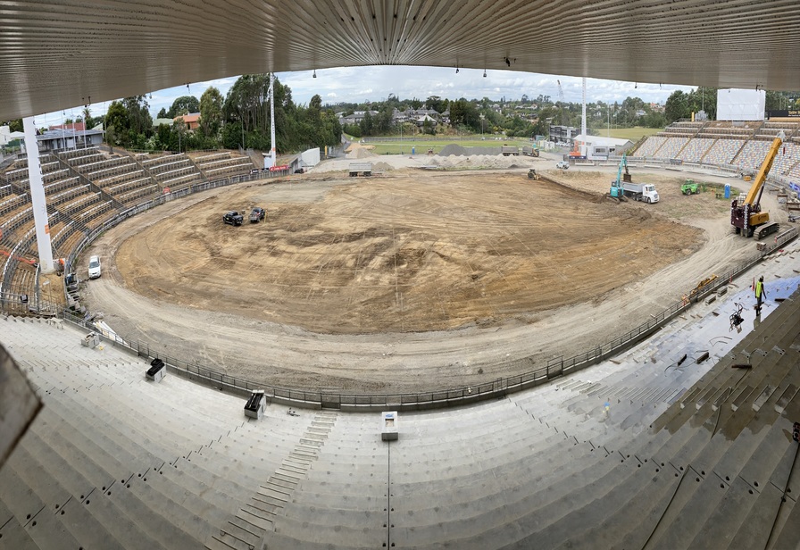 View from Yarrow Stadium's West Stand