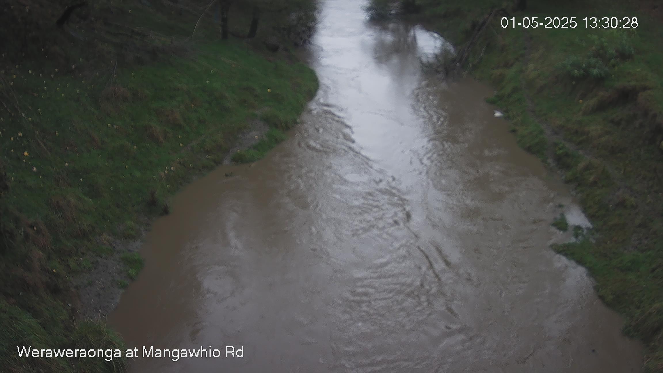 Latest webcam image - Weraweraonga at Mangawhio Road, click for more images